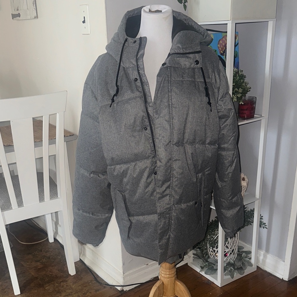 Old Navy Charcoal Puffer Jacket